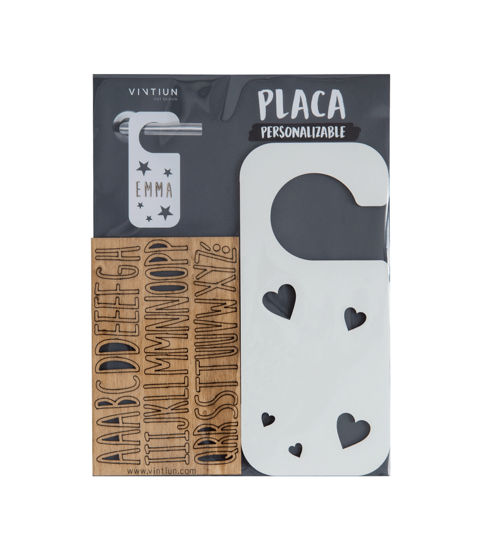 Türhänger Herz Weiss personalisierbar 3