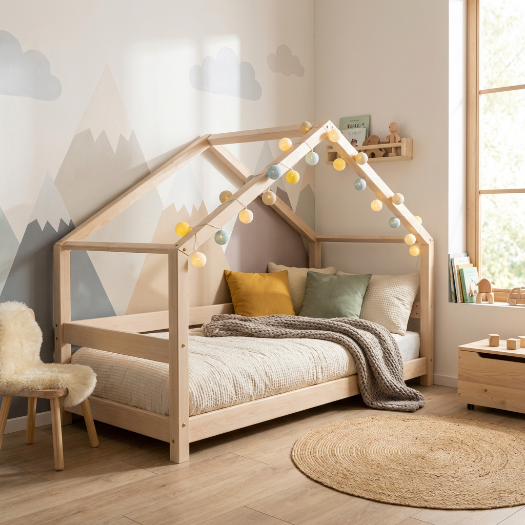 Hausbett Lucky mit Absturzsicherung 3