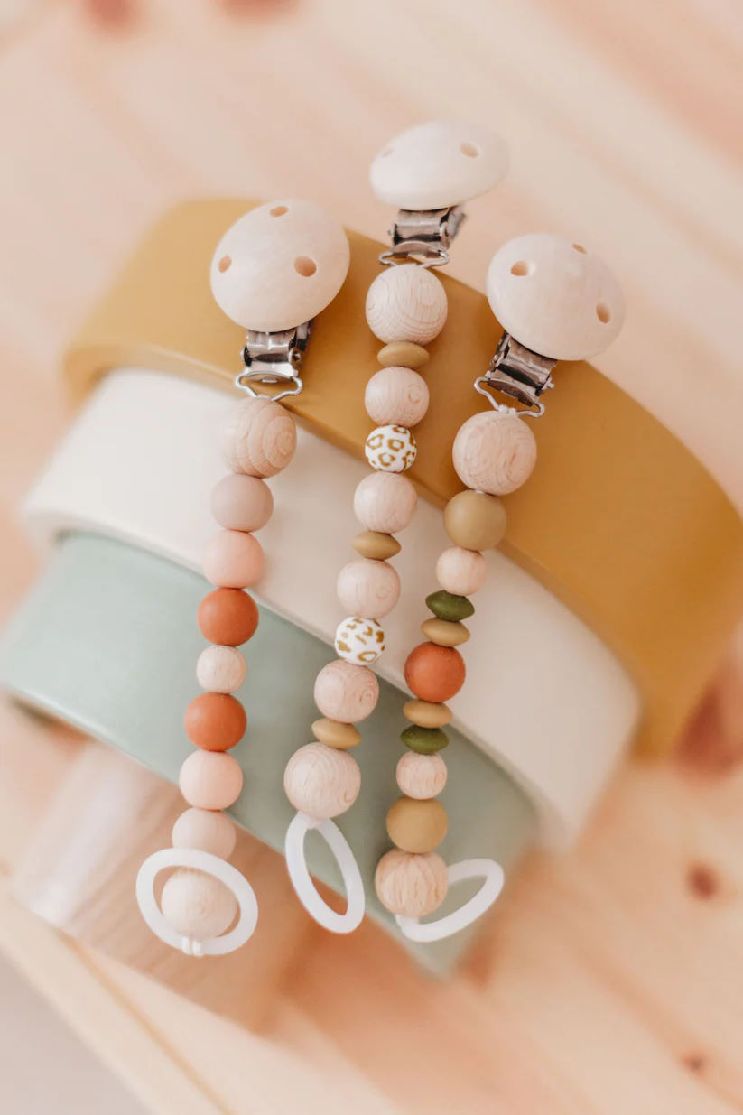 Schnullerkette Dark Sand 3