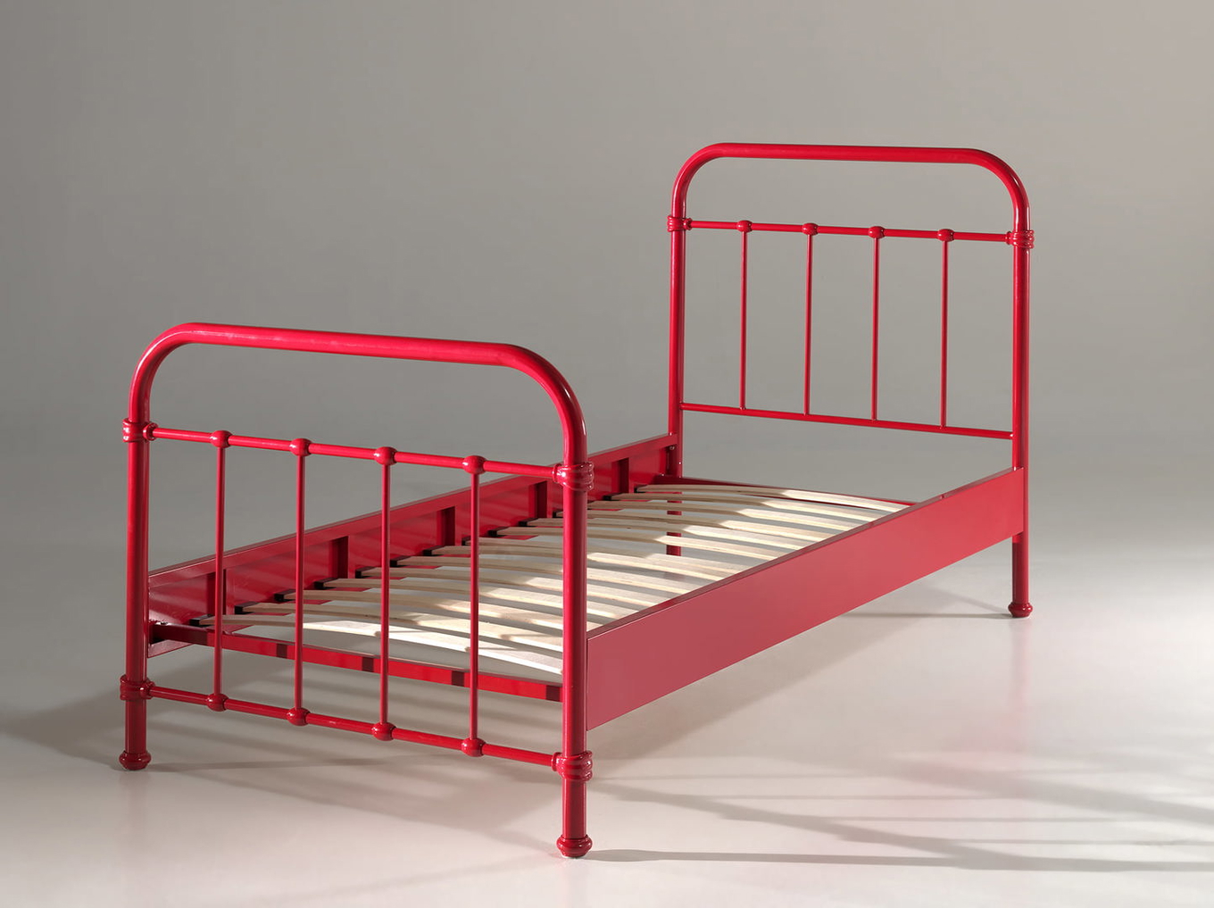 Metallbett New York Rot 3