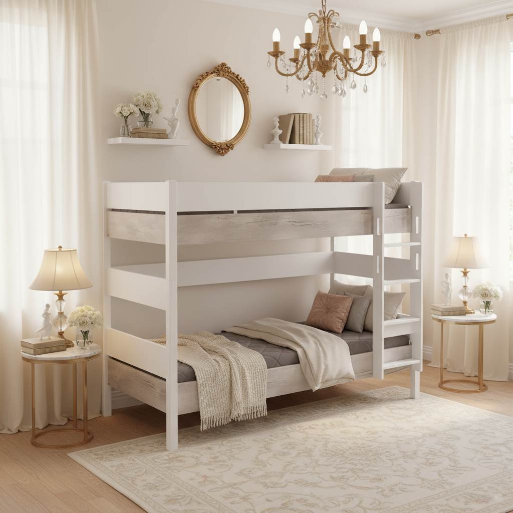 Etagenbett Kira Nautik mit gerader Leiter, 90 x 200 cm 4