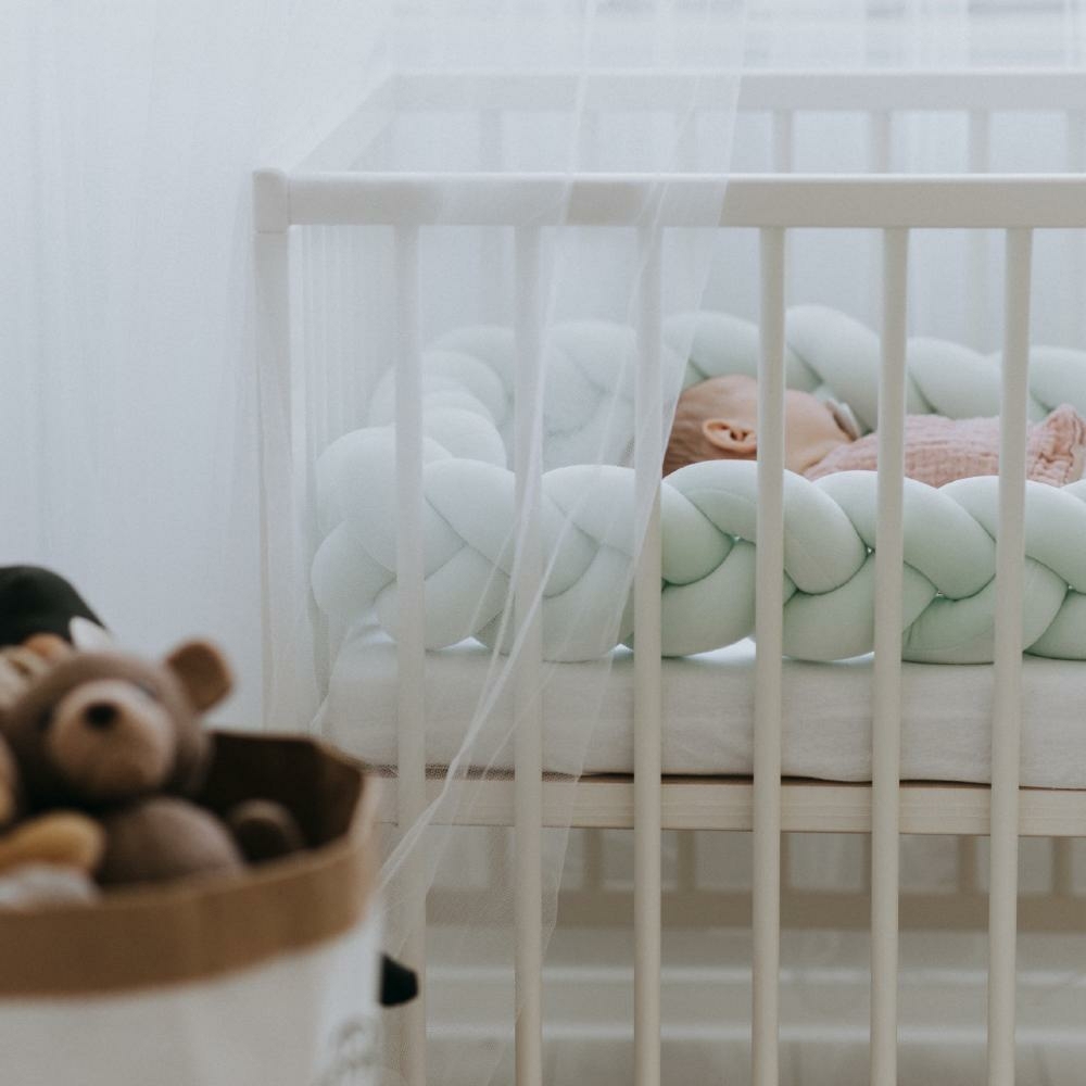 Bettschlange Geflochten Mint 2