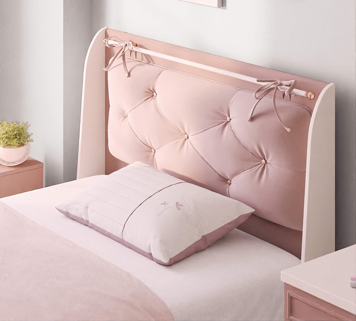 Bett Elegance  mit Stauraum, mit Kopfteil, 100 x 200 cm 4
