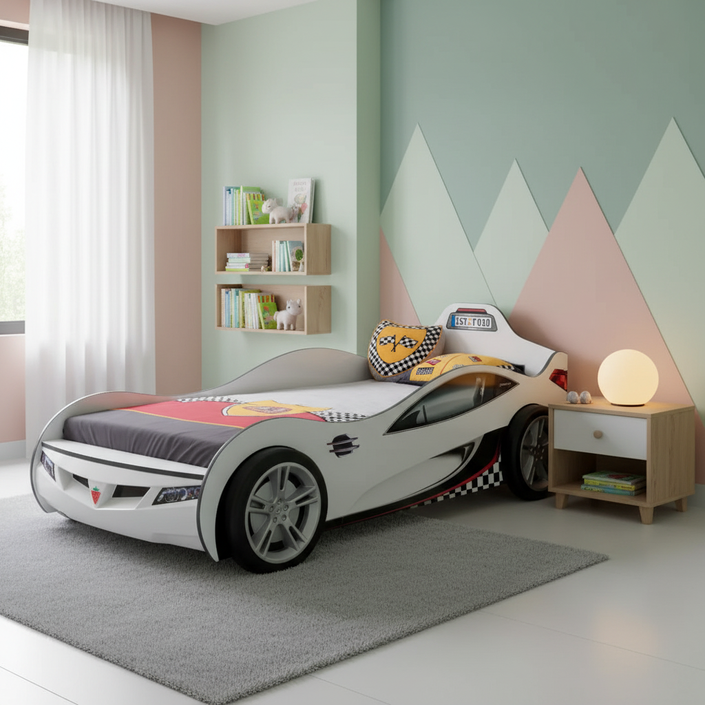 Autobett Coupe Weiss 6