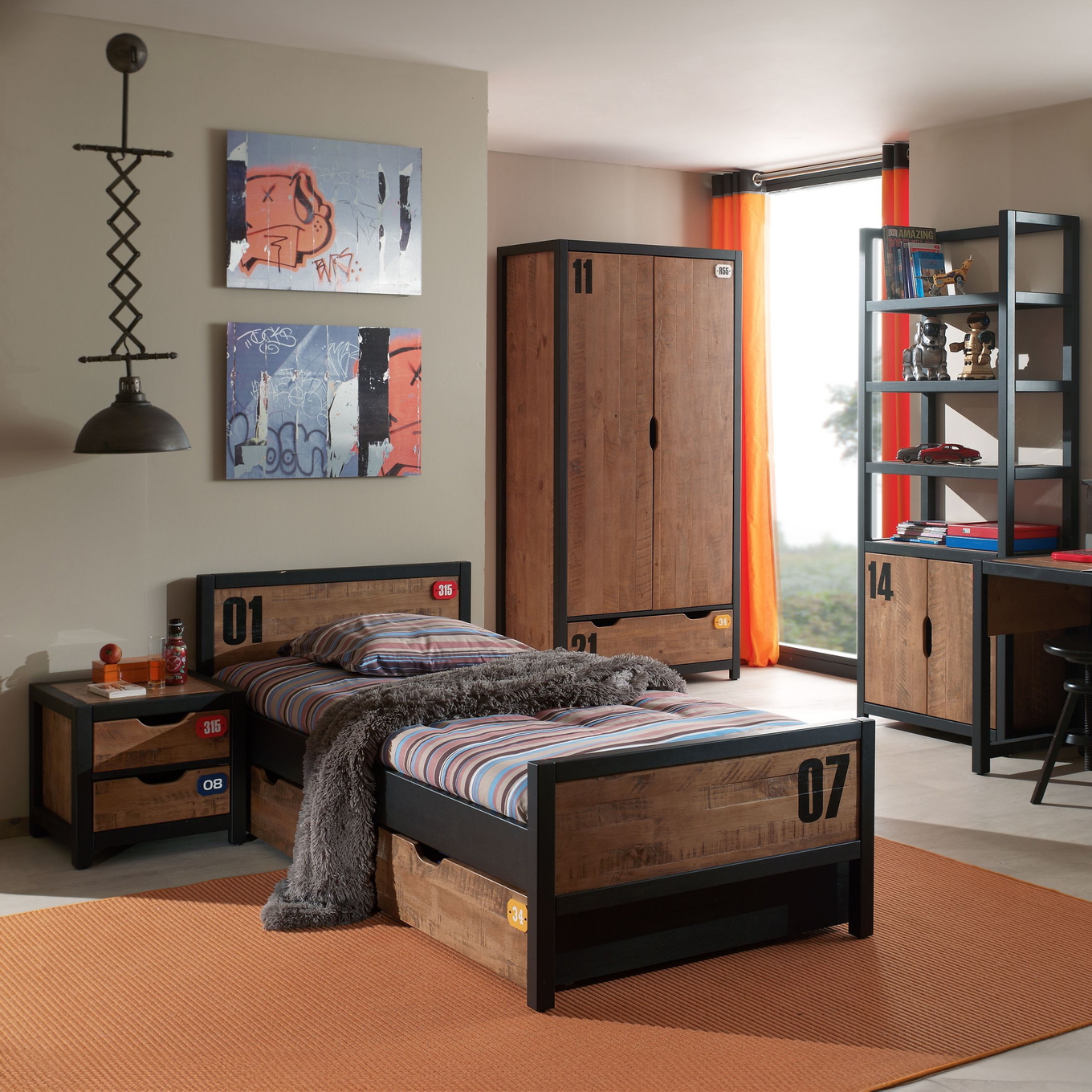 Kinderzimmer Alex 5-teilig Set C 2