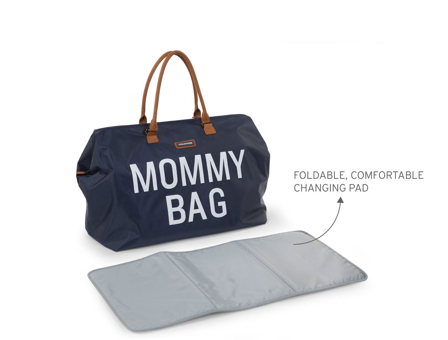 Mommy Bag Navy Weiss 9