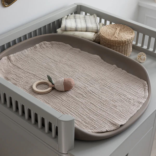 Wickelunterlage Musselin 2er Set Beige #2