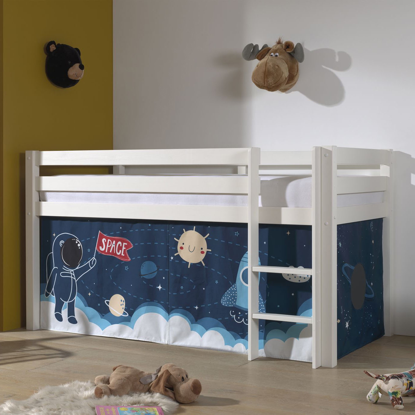 Halbhohes Bett Space Shuttle Weiss 3