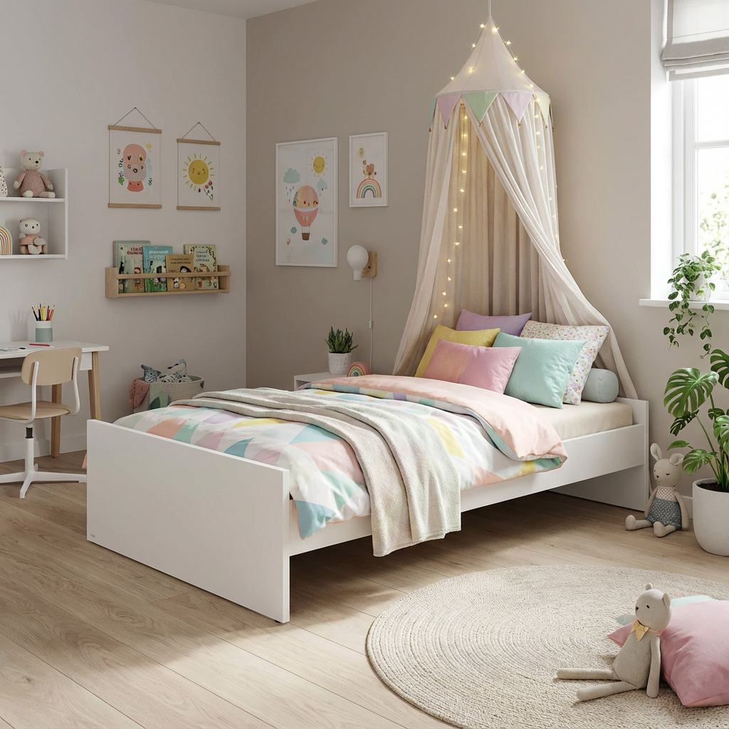 Bett Little Flo Weiss, 120 x 200 cm 7