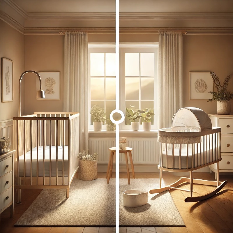 Beistellbett vs. Stubenwagen: Welches ist die perfekte Schlaflösung für Ihr Baby?