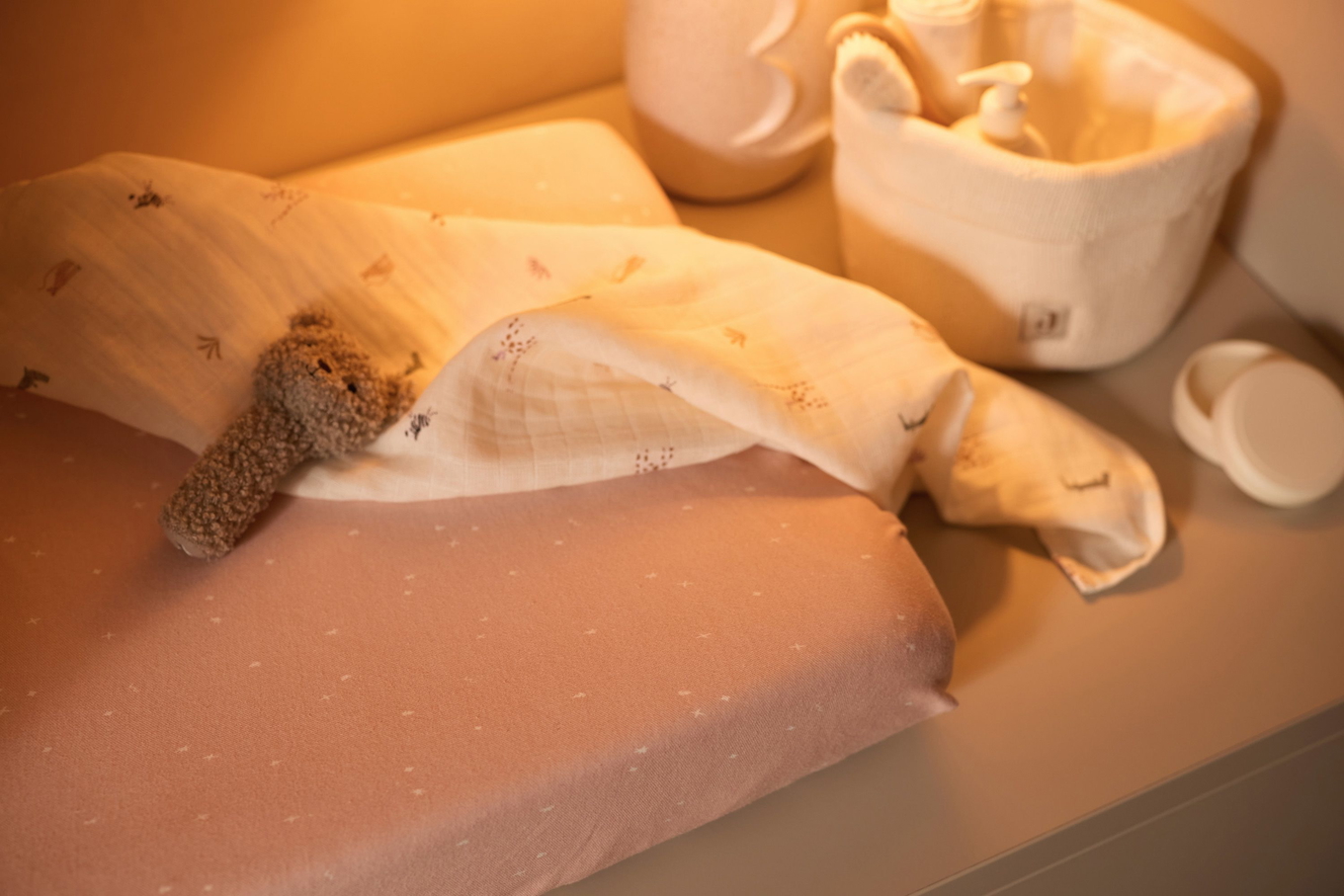 Wickelkissenbezug Twinkling Wild Rose 6