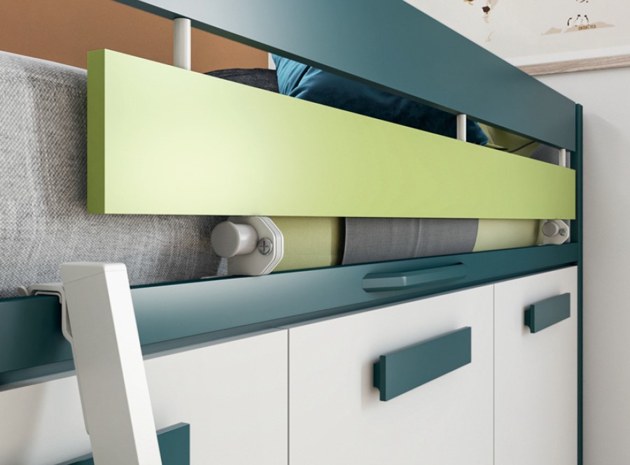 Halbhohes Bett Sky Weiss 4