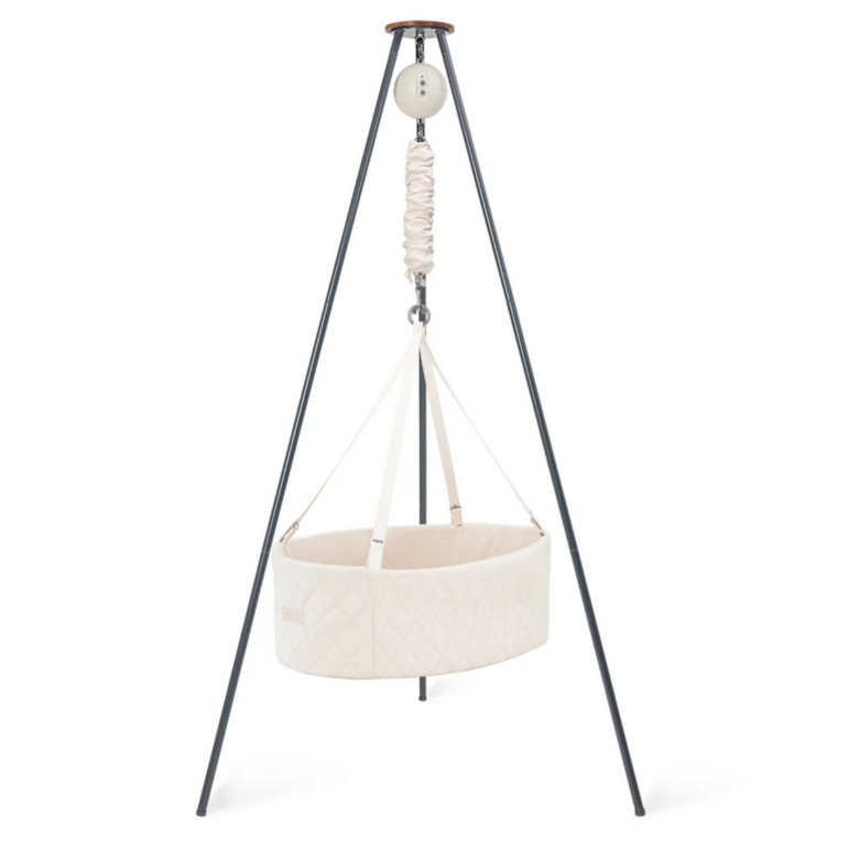 Babywiege Classic Bundle Connect Natur Grau 1