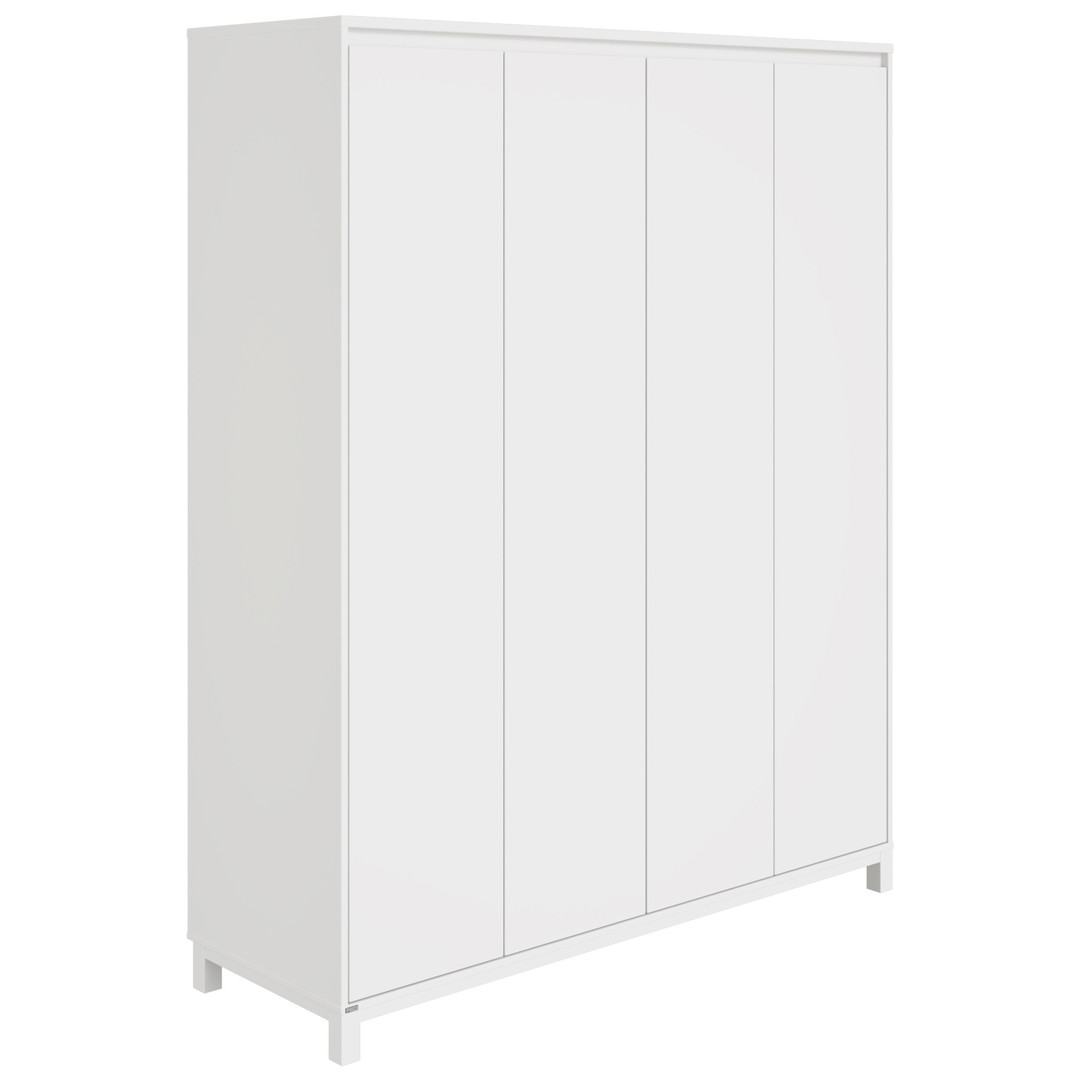 Kleiderschrank Olli 4-türig Weiss