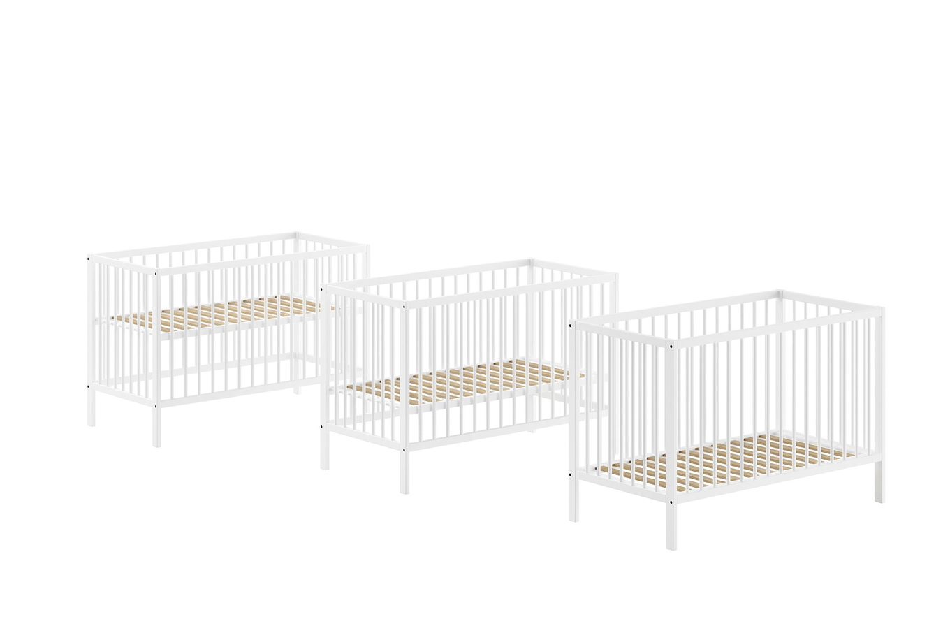 Babybett Dino 60 Weiss 4