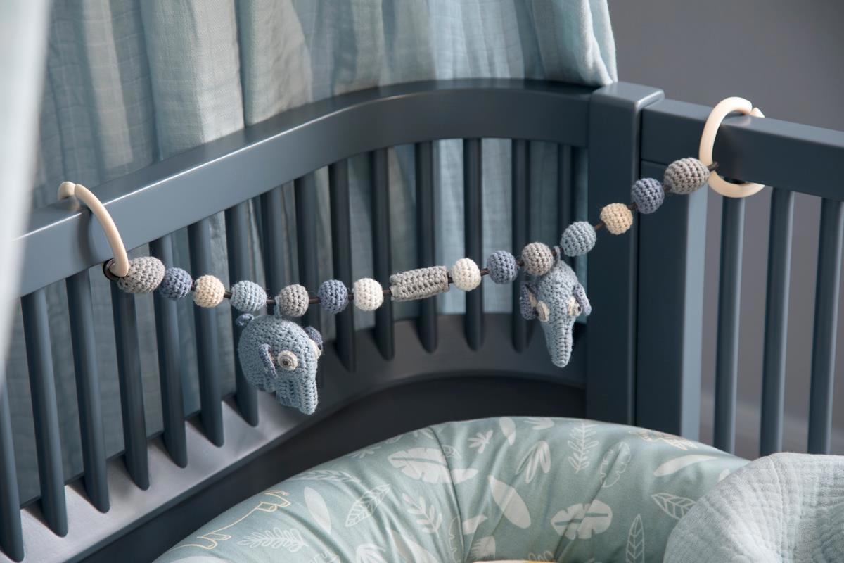 Kinderwagenkette Elefant Fanto Blau 2