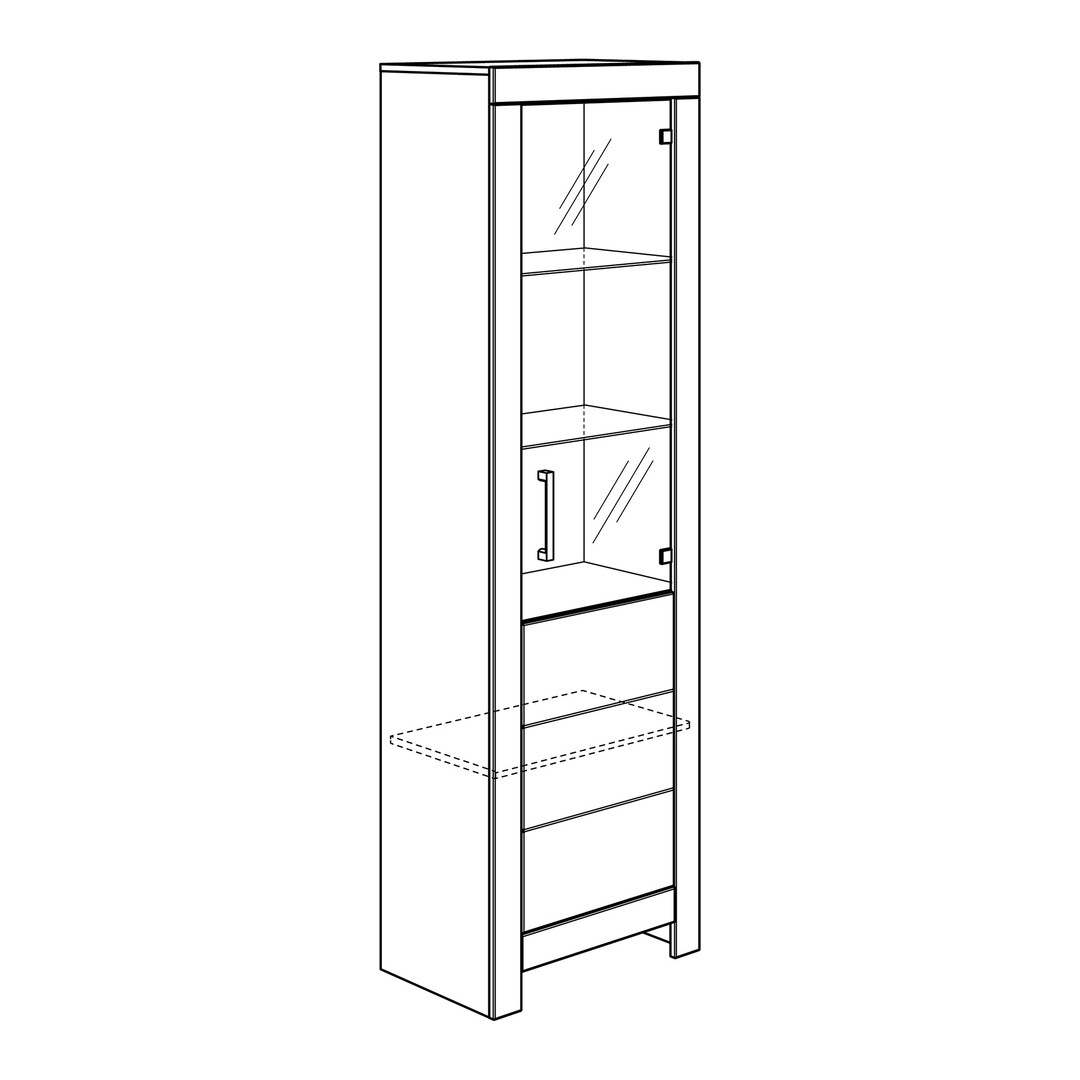 Vitrine Fiona Türanschlag Rechts 3