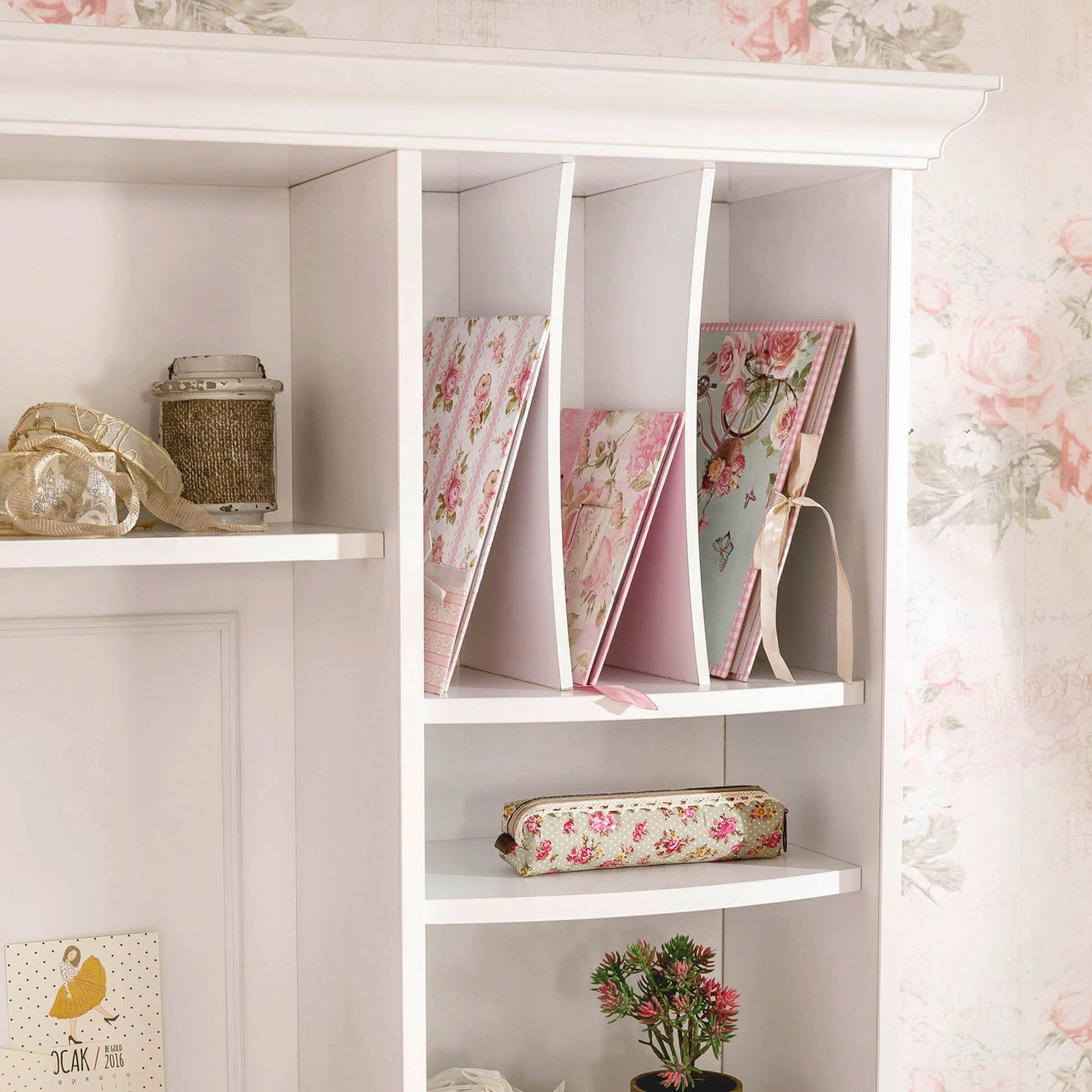 Schreibtisch Romantica mit Aufsatz 3