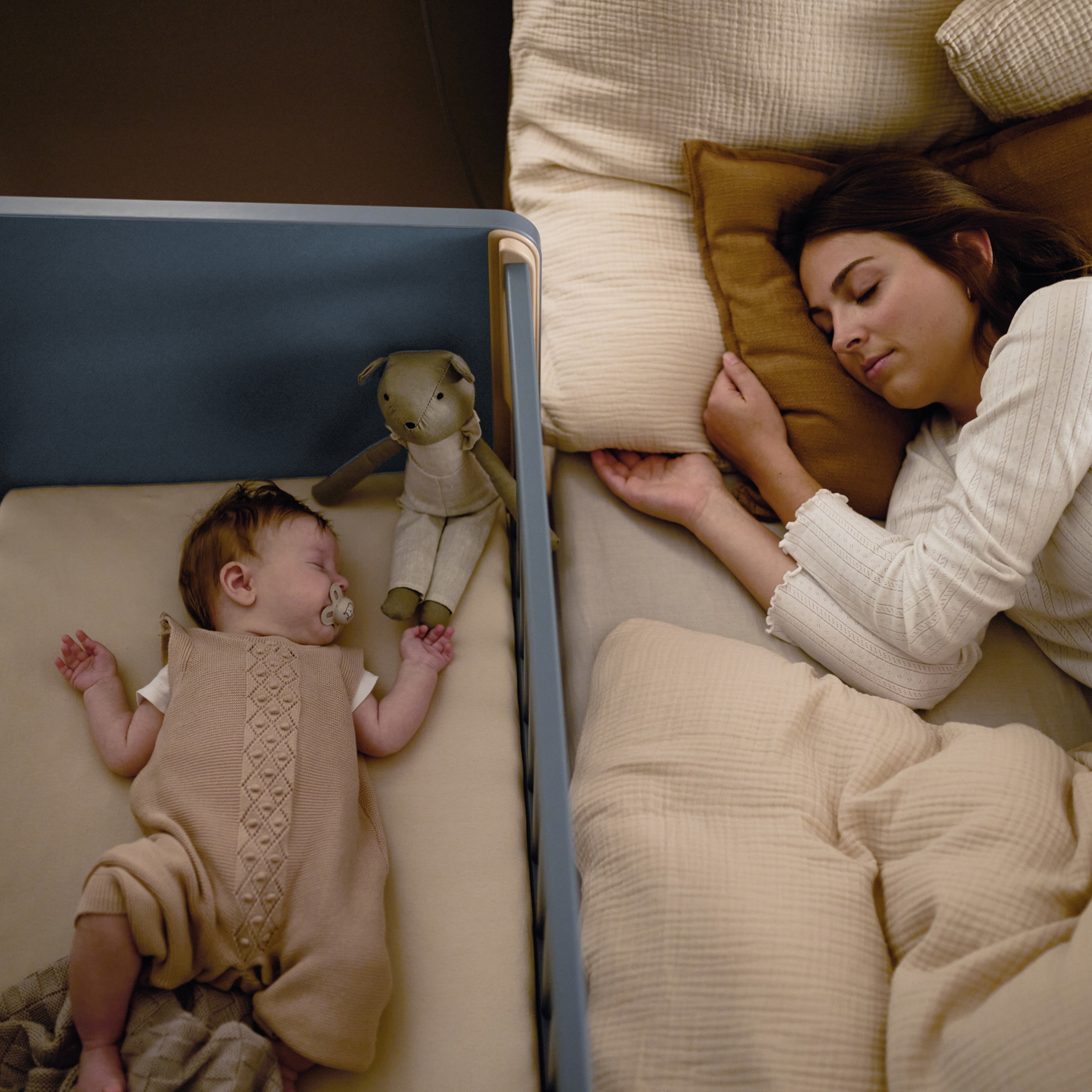Beistellbett Little Cloud Blau 4