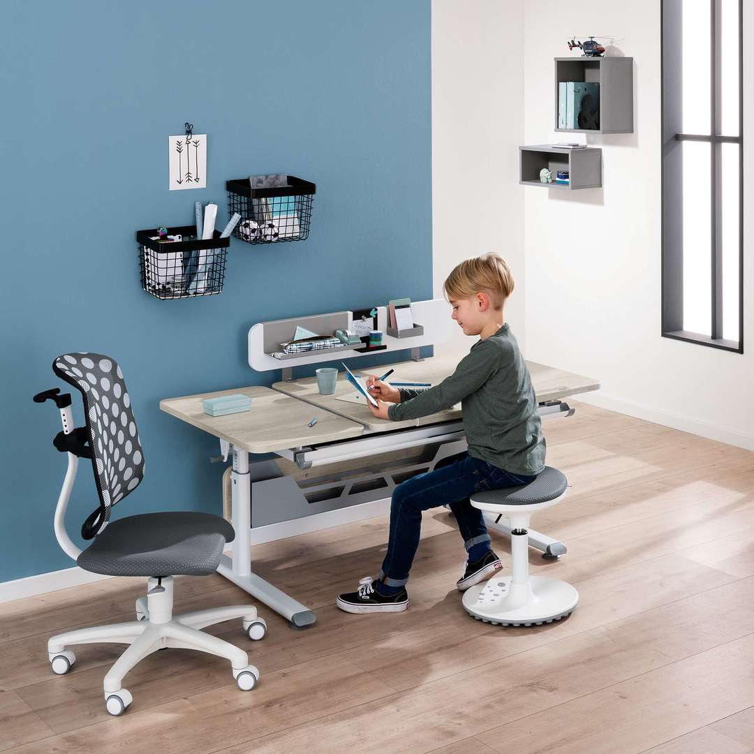 Schreibtisch Diego 130 GT Weiss Beige #2