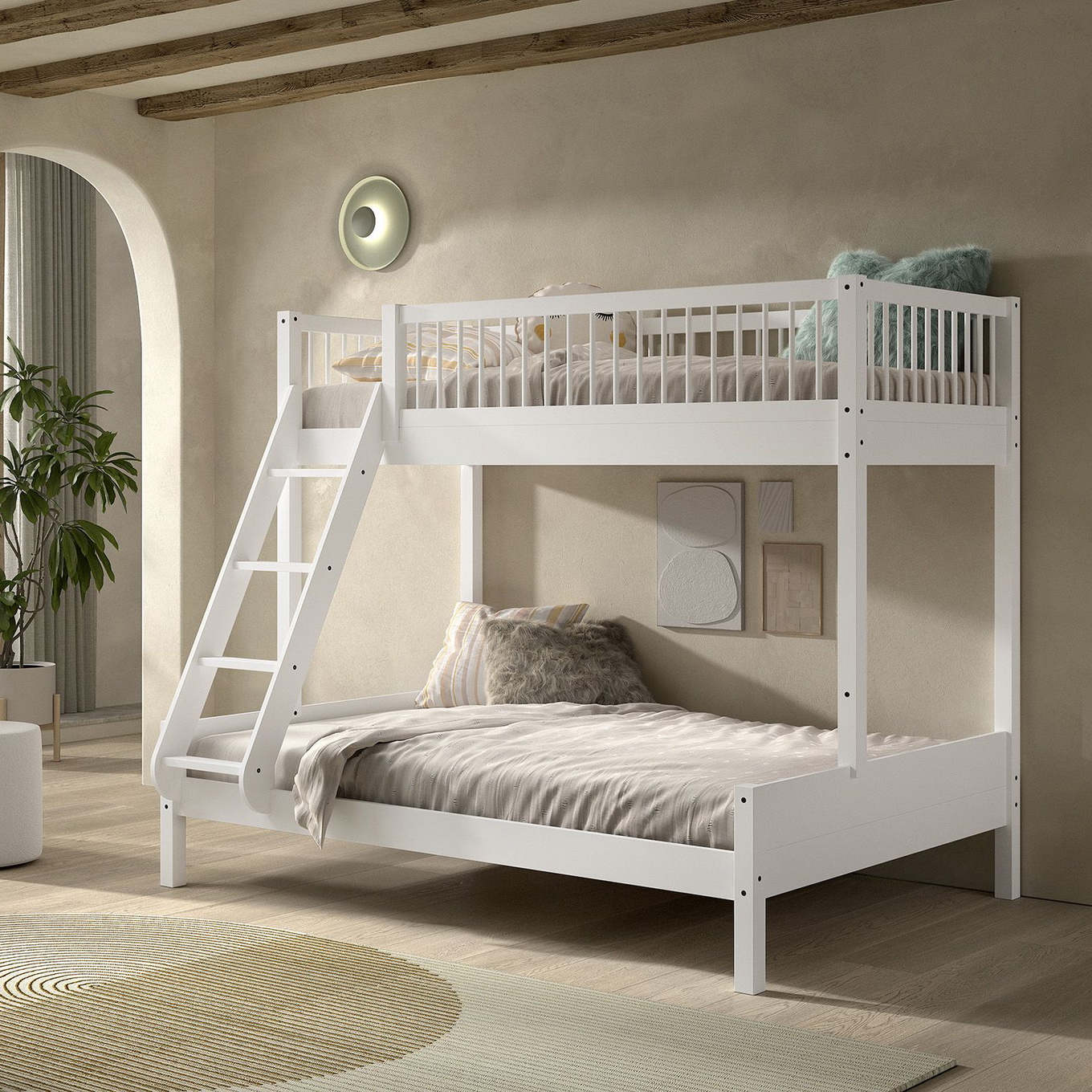 Familienbett Forrest Weiss 2