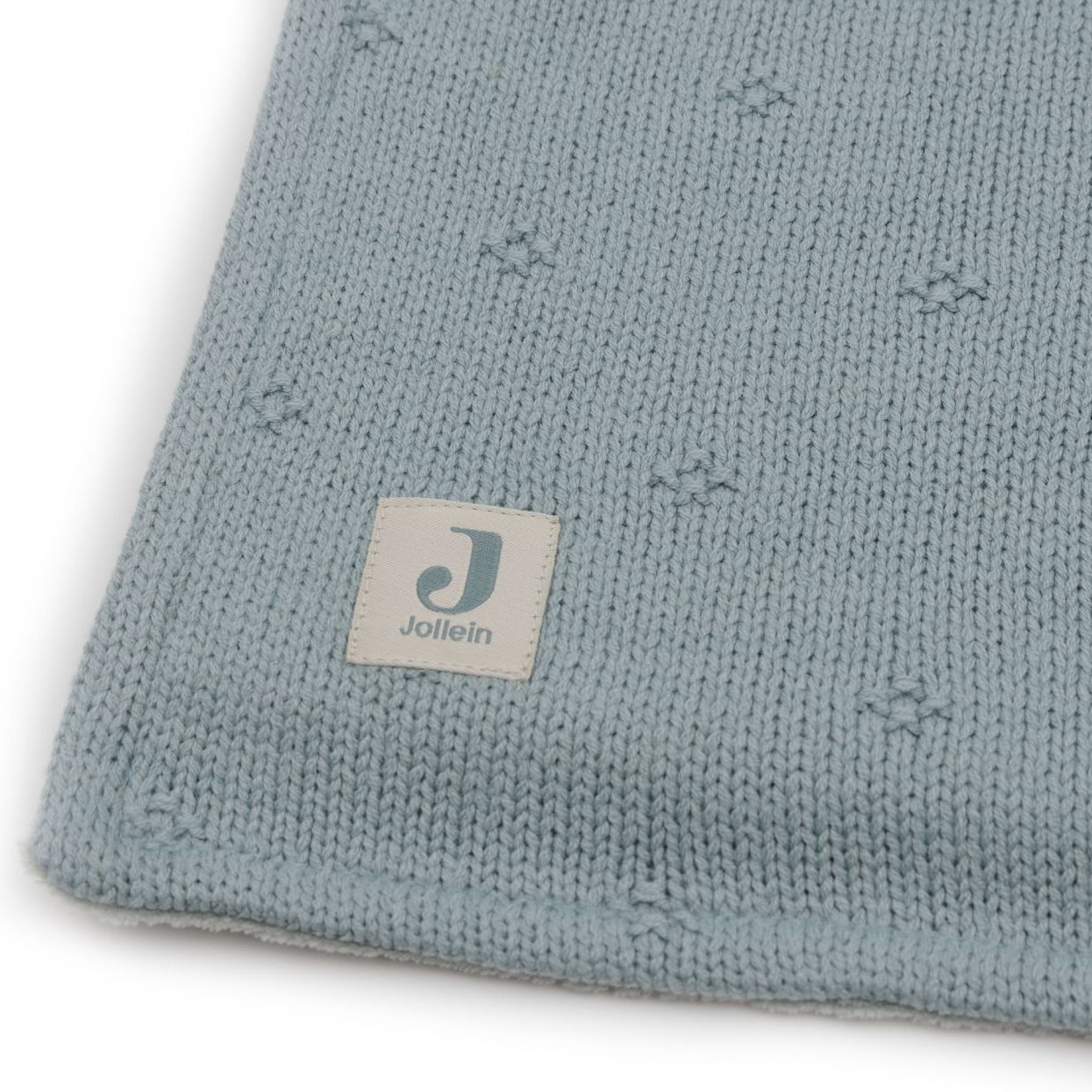 Babydecke Cosy Knit Sea Green Velvet 5