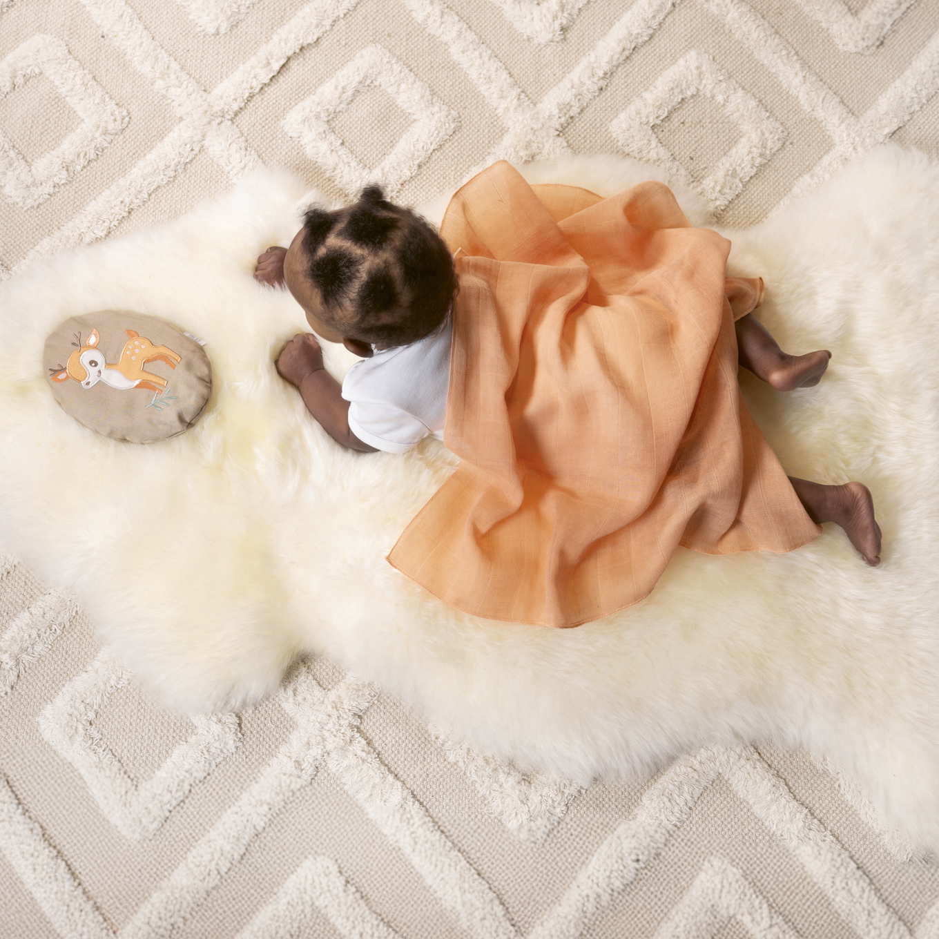 Gaze Spucktuch Uni Peach 3