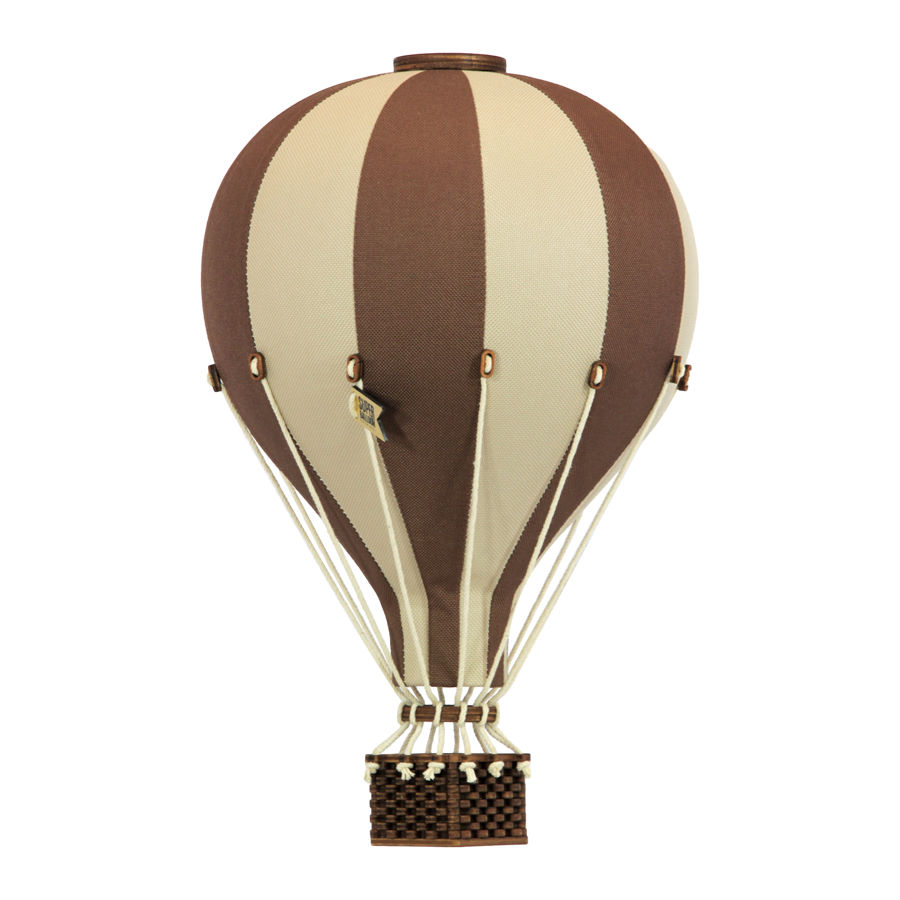 Deko Heissluftballon Braun Hellbraun L