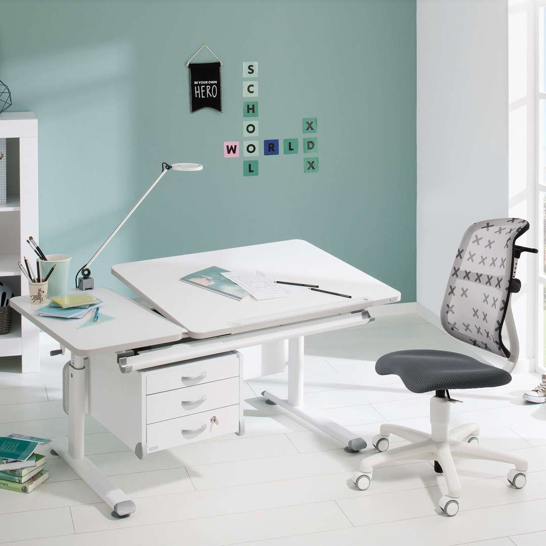 Schreibtisch Diego 130 GT Weiss Weiss 3