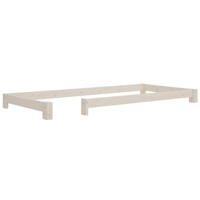 Sicherheitserhöhung offene Front für Familienbett Weiss lasiert 1