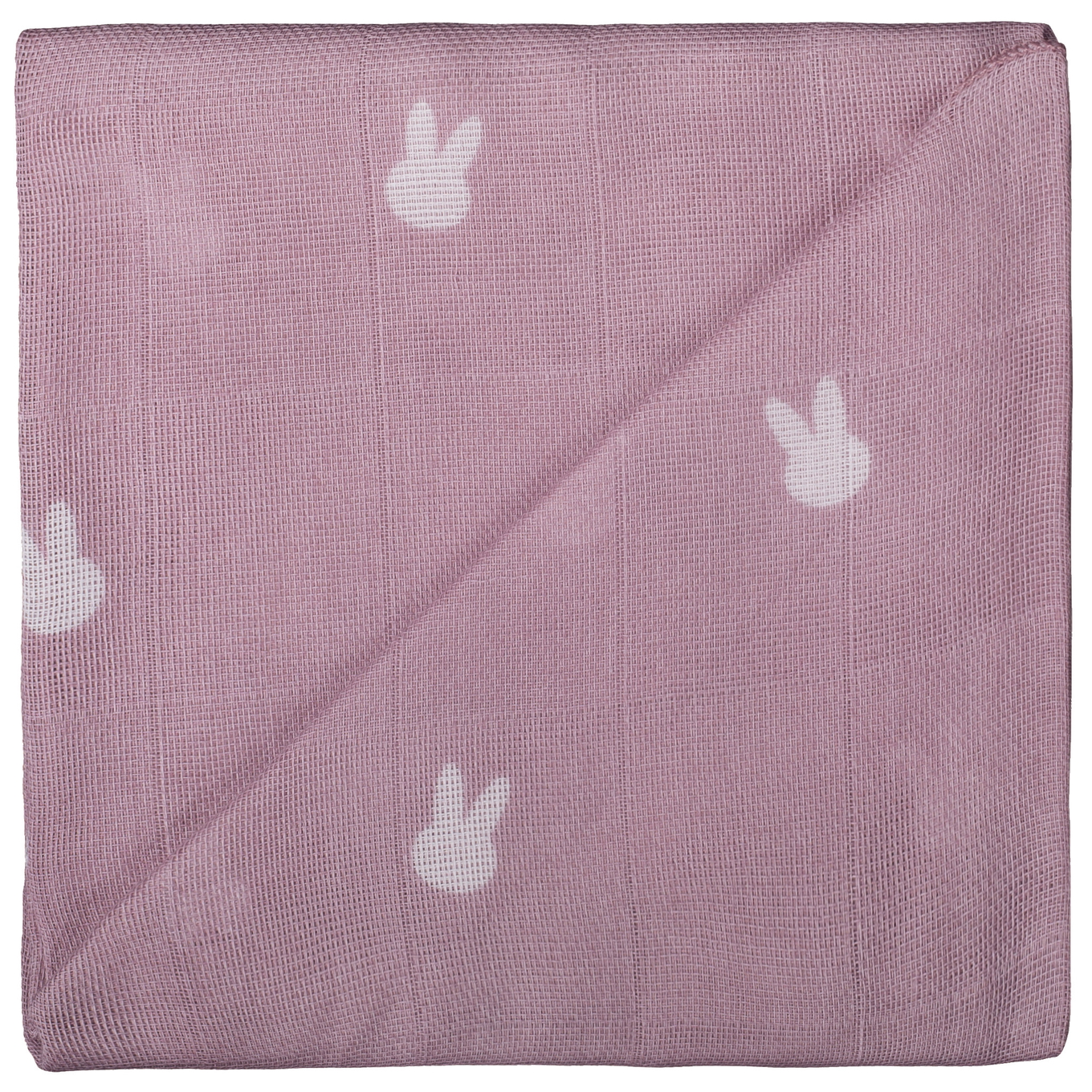 Gaze Spucktuch Rosa Hase 1