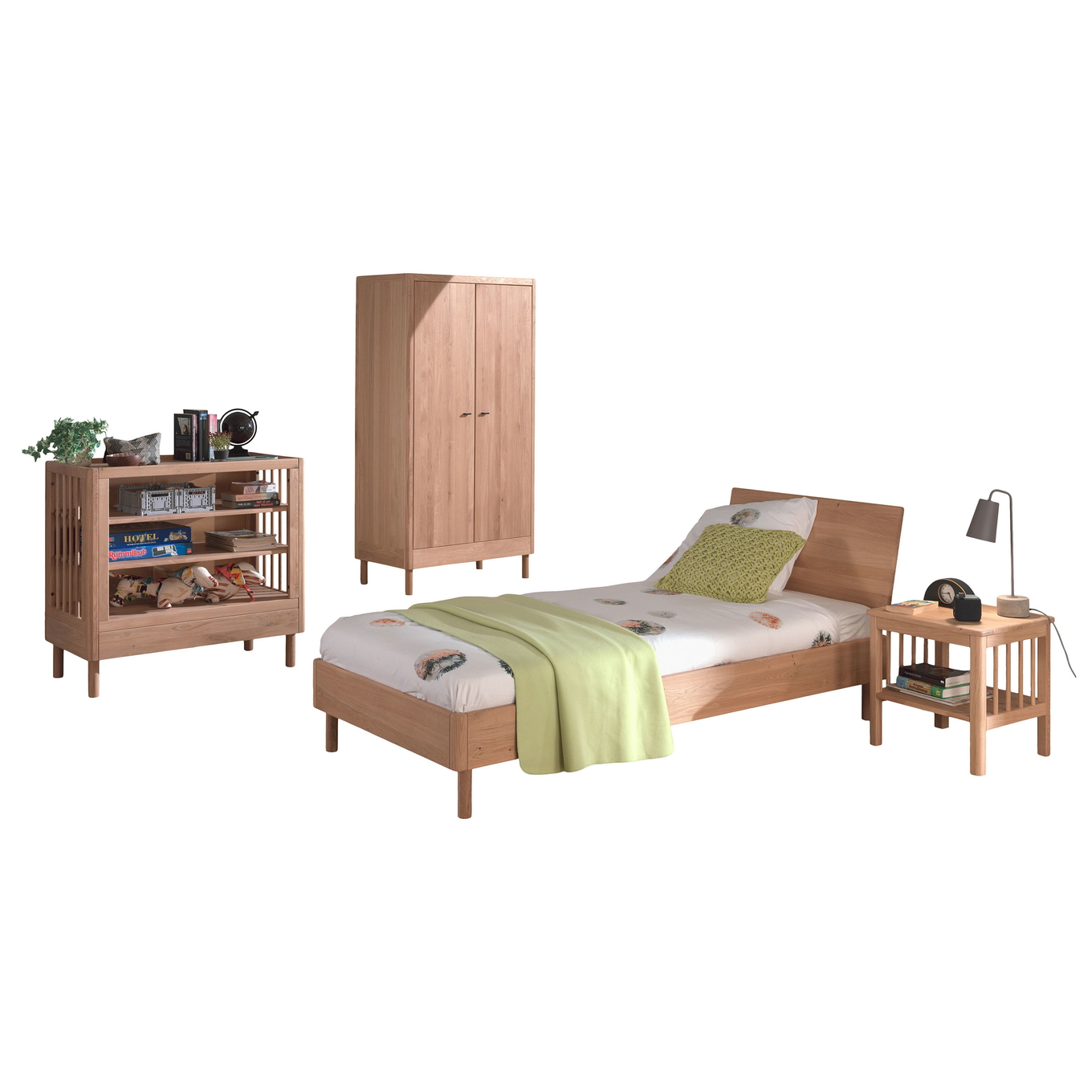 Kinderzimmer Forrest Eiche 4-teilig Set F