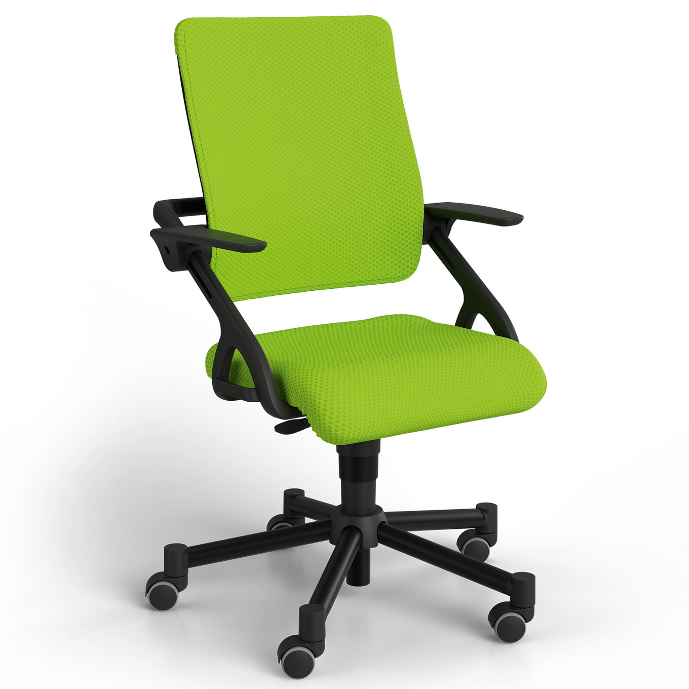 Bürostuhl Tio Schwarz Limette