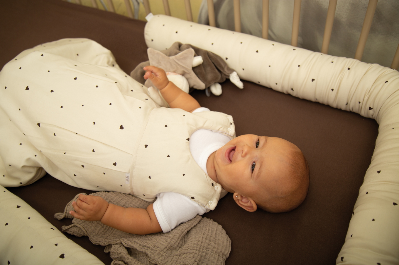 Schlafsack Satin Classic Hearts, 86/92 3