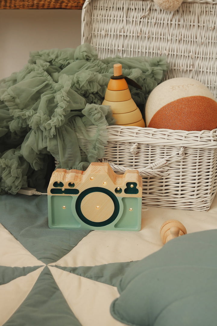 Nachtlampe Kamera Mini Teal 3