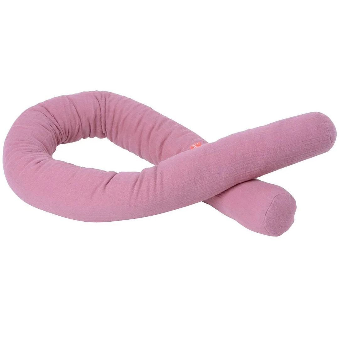 Bettschlange Musselin Pink 1