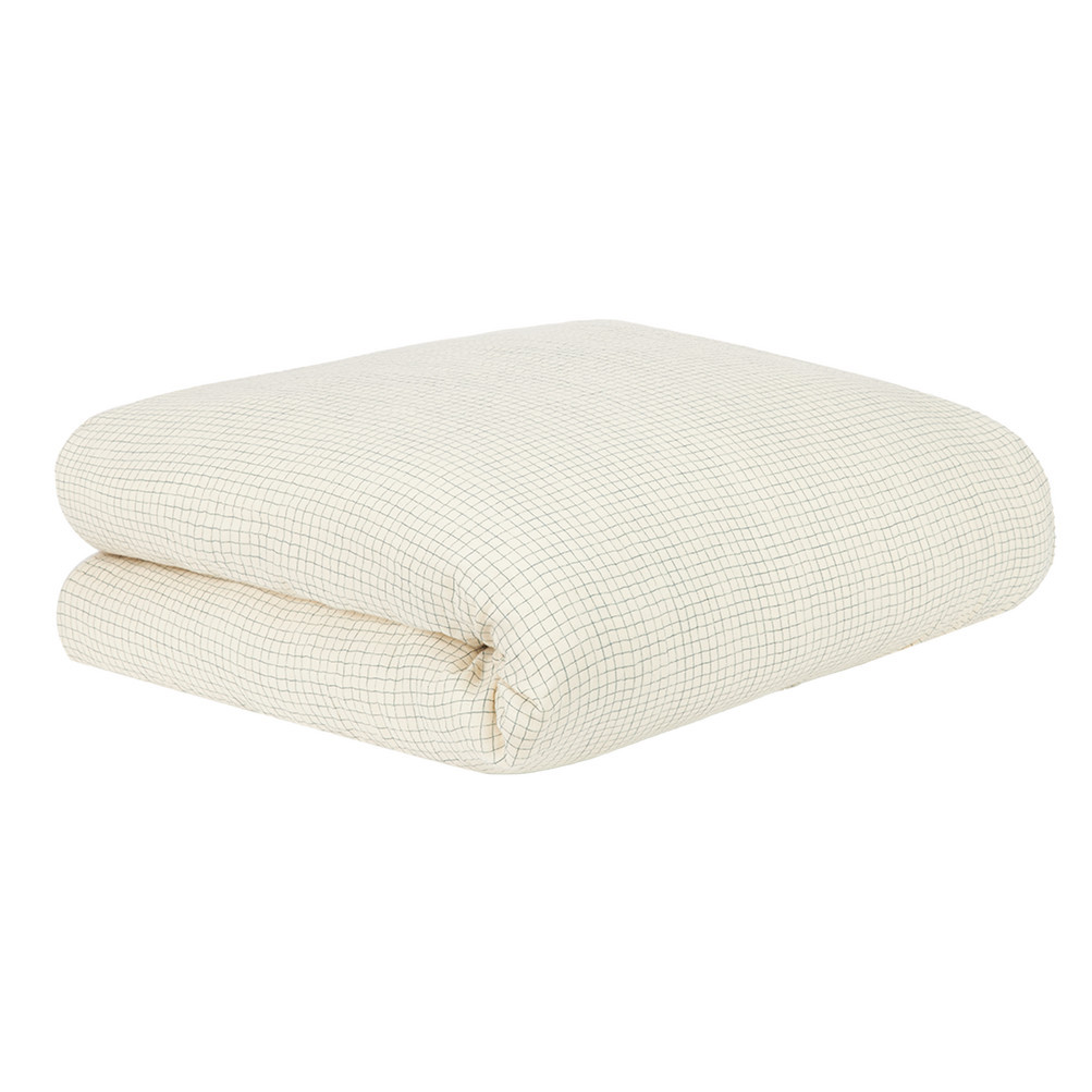 Bettbezug Wabi Sabi Blue Grid 150x200cm