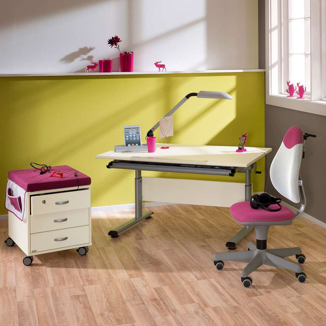 Bürostuhl Pepe  Rosé/Weiss 4