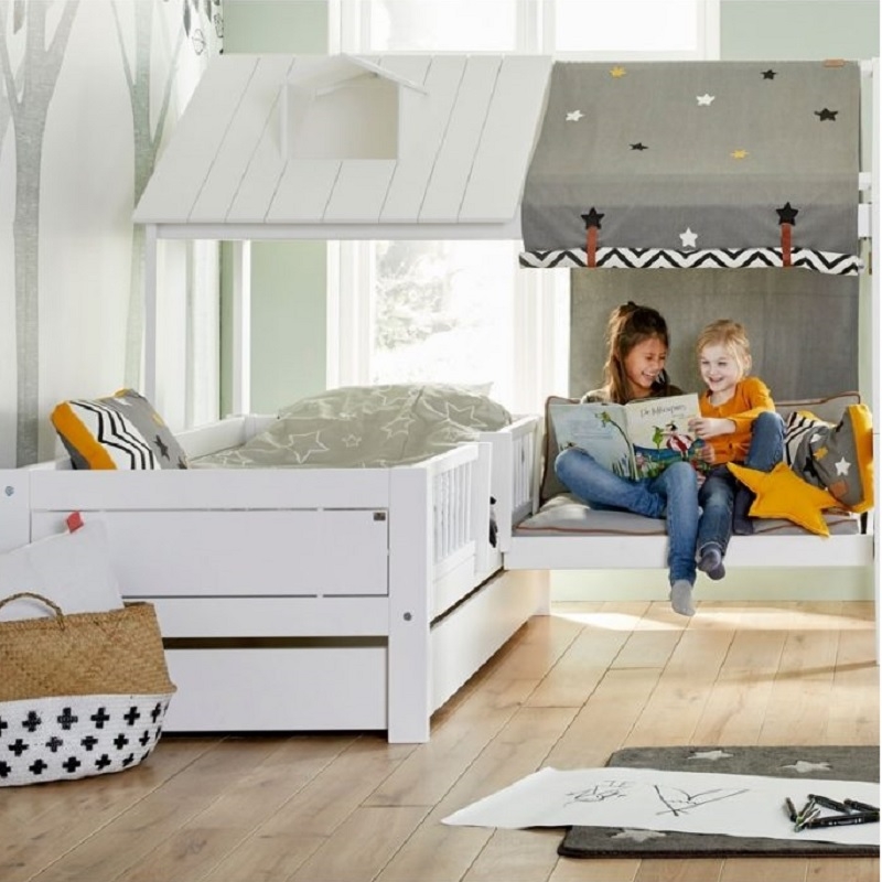 Ein Kinderbett erzeugt  Ferienstimmung im Kinderzimmer