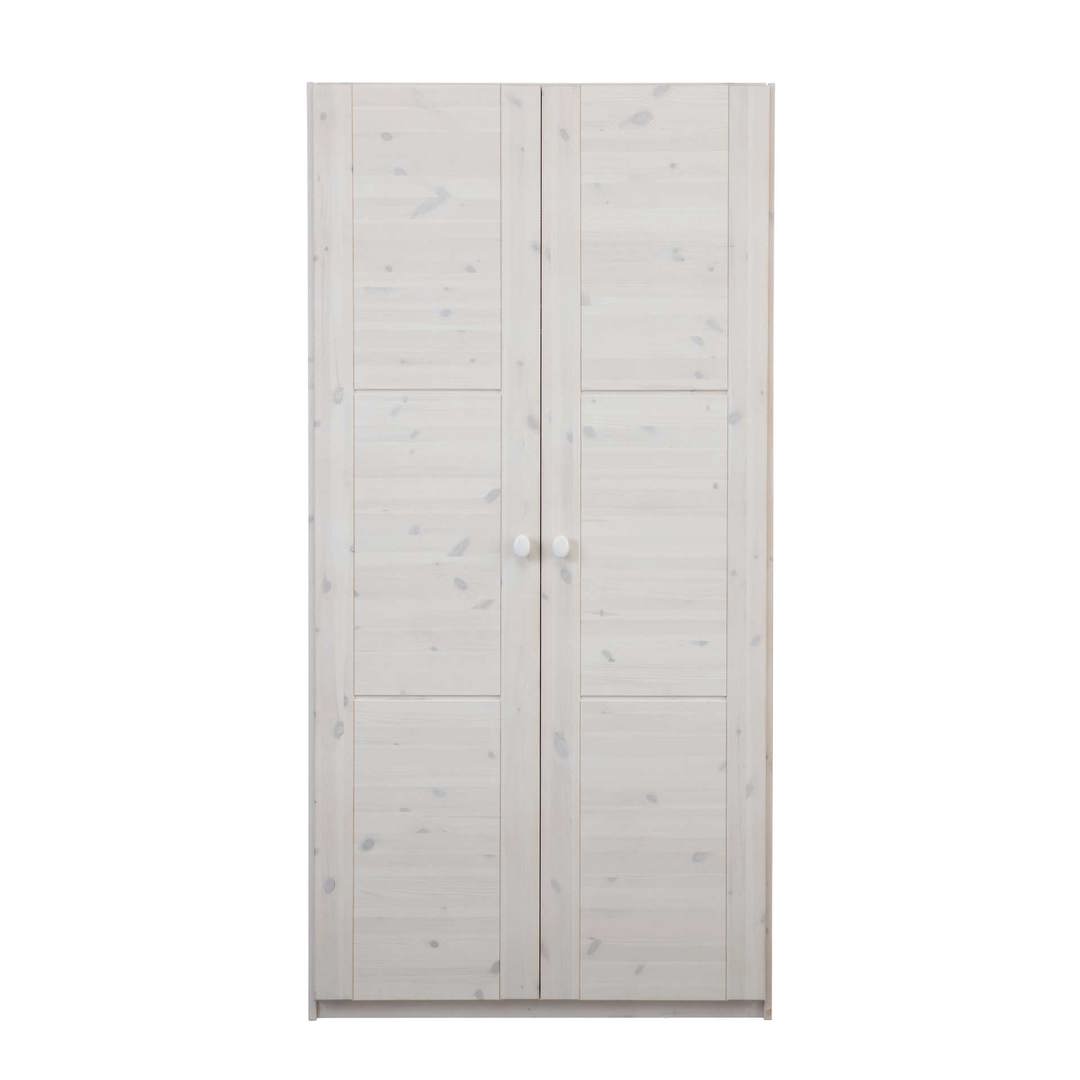 Ovaler Holzgriff Weiss lasiert #2