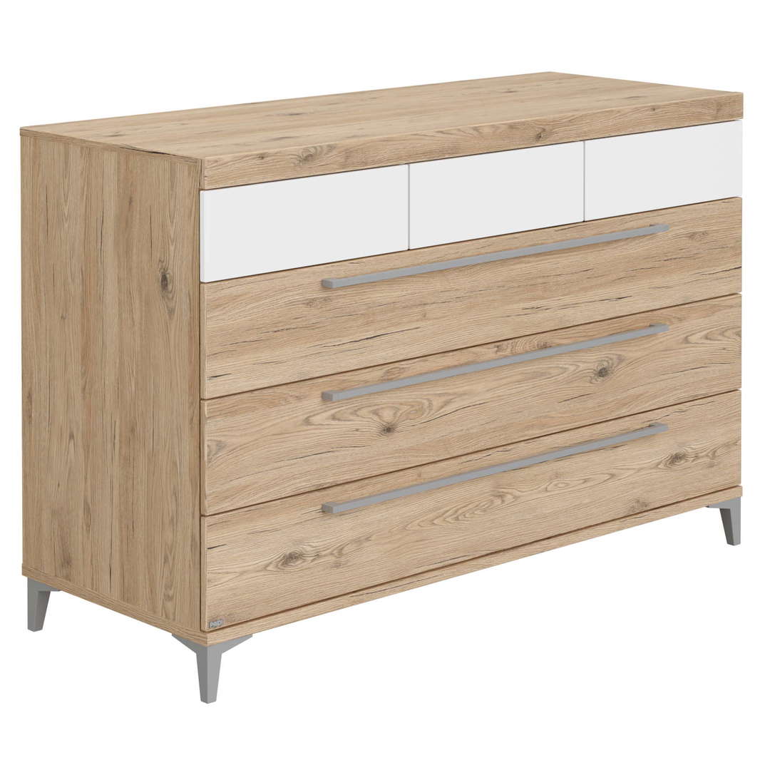 Kommode Remo Breit Weiss, Holz 6