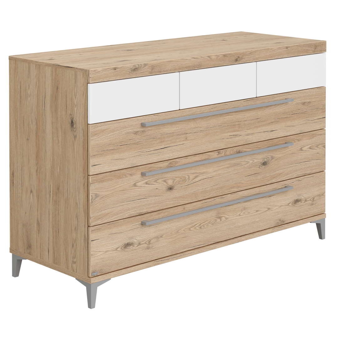 Kommode Remo Breit Holz, Weiss 6