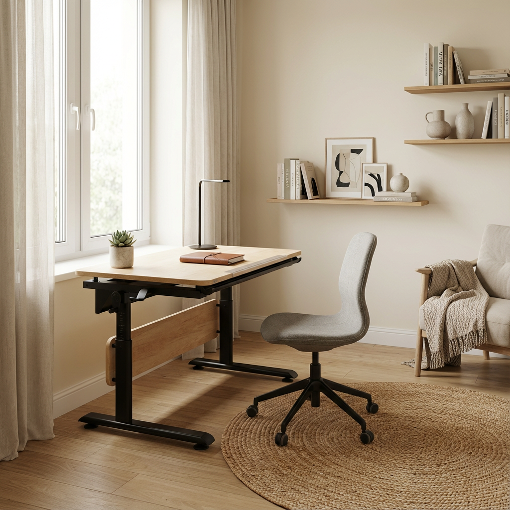 Schreibtisch Diego 105 Schwarz Braun 5