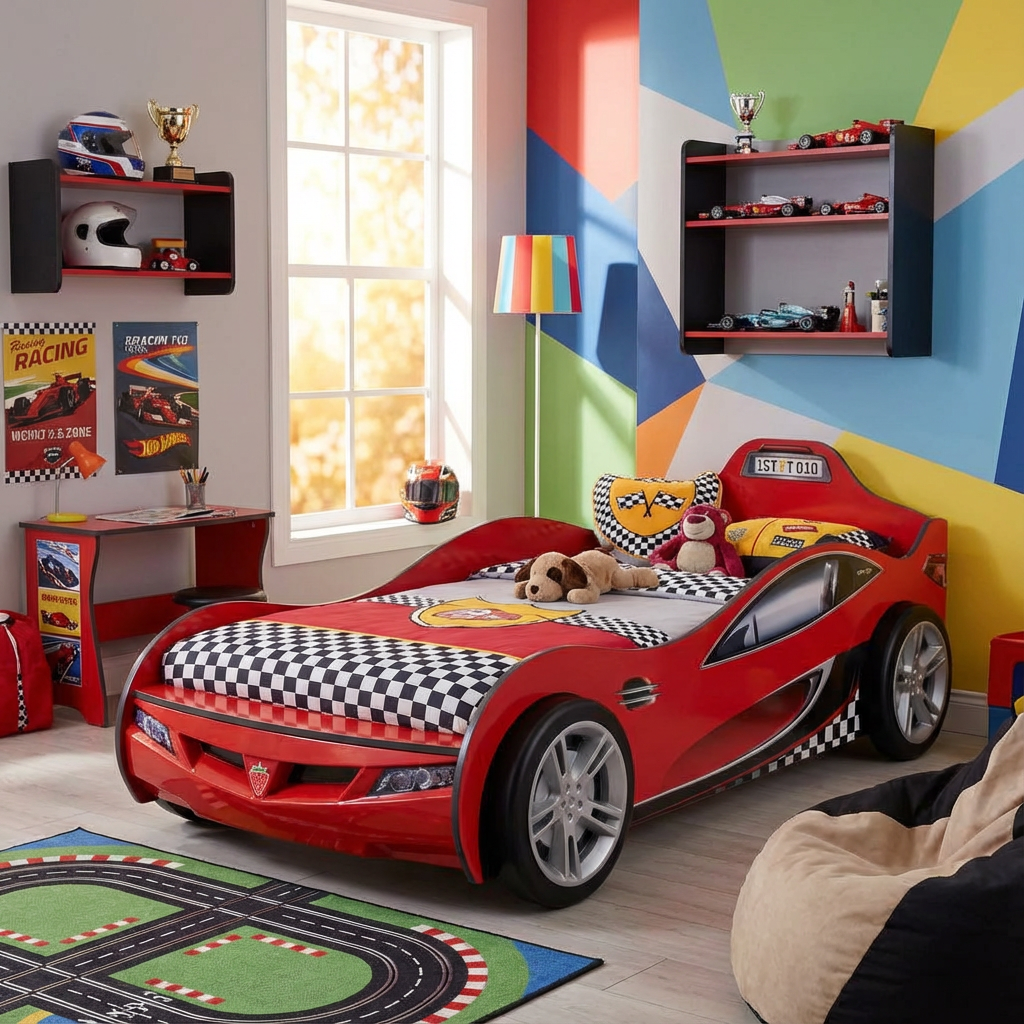 Autobett Coupe Rot 4