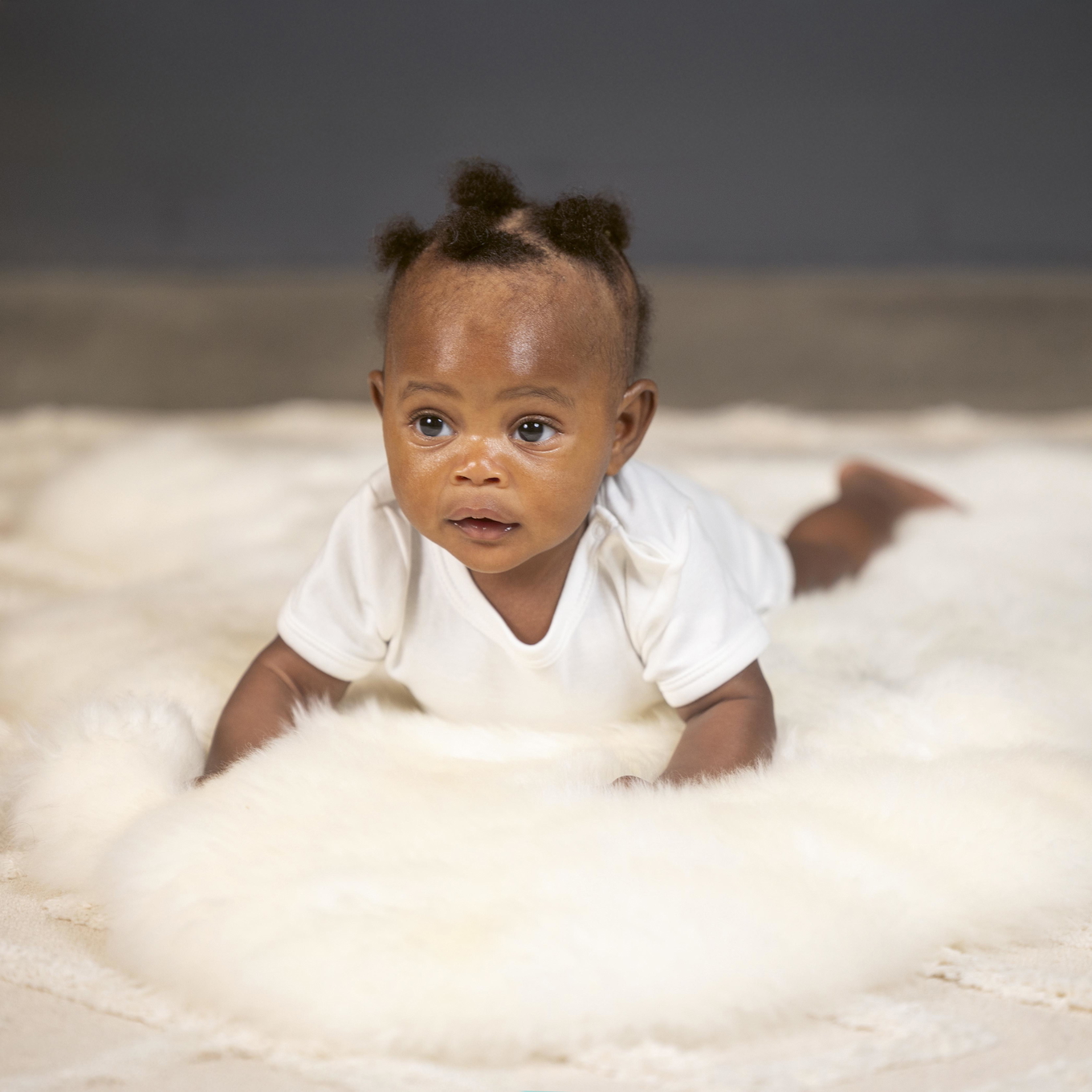 Lammfell ungeschoren weiss #2