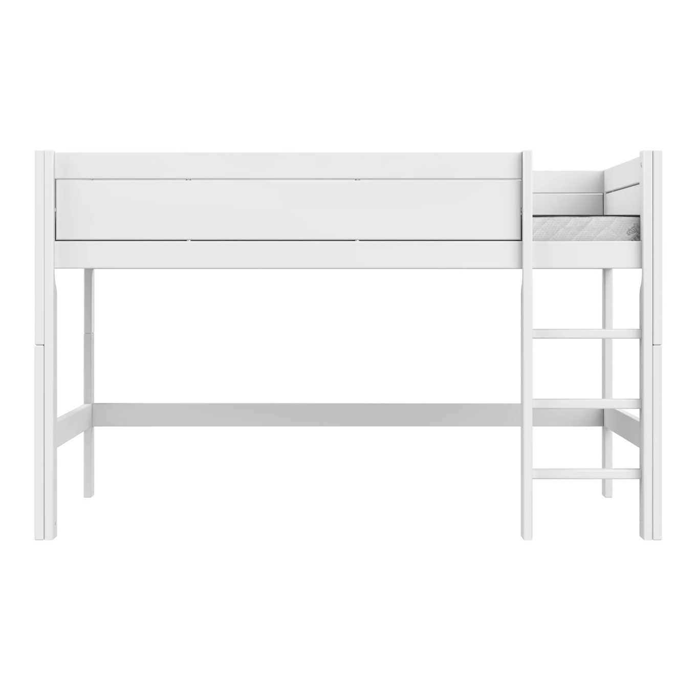 Halbhohes Bett Lifetime 120 Weiss, Rollrost 2