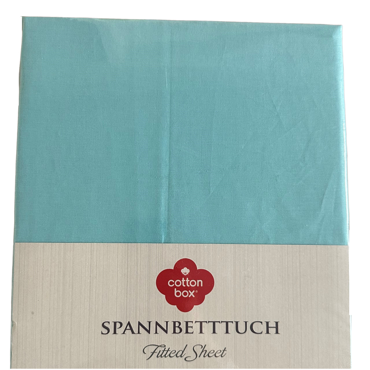 Fixleintuch Cotton Box Türkis, 90 x 190 cm 1