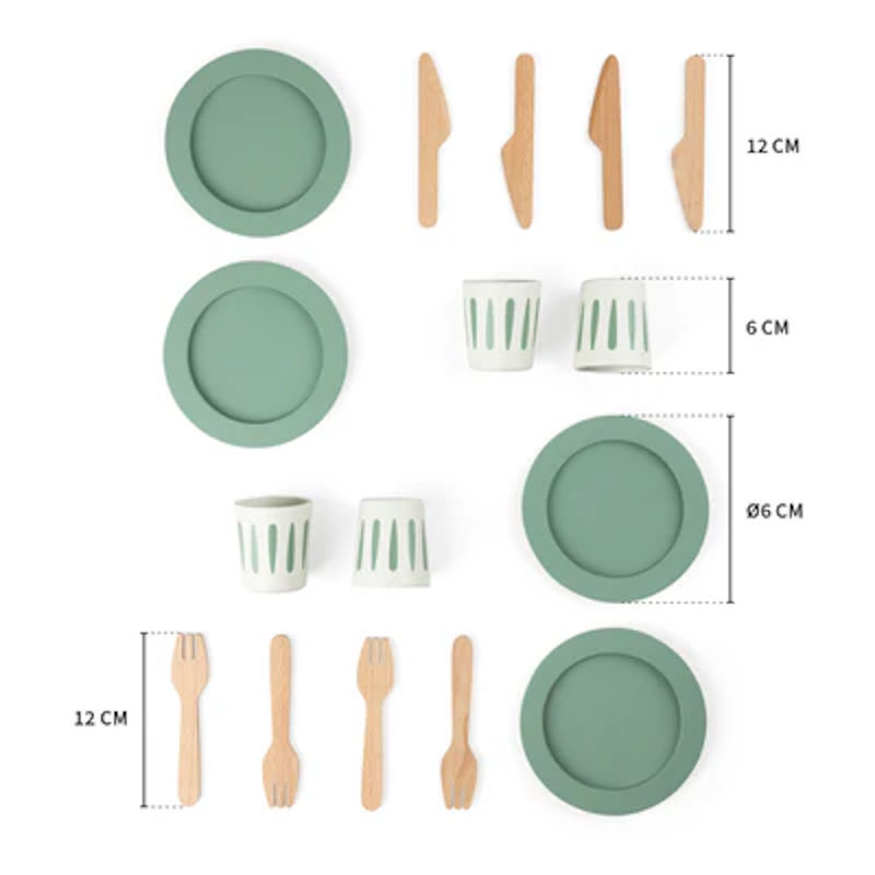 Spiel Geschirr-Set für 4 5