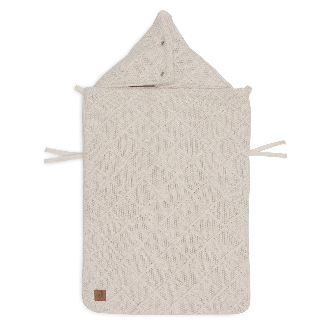 Fusssack für Babyschale Check Knit Oatmeal 6