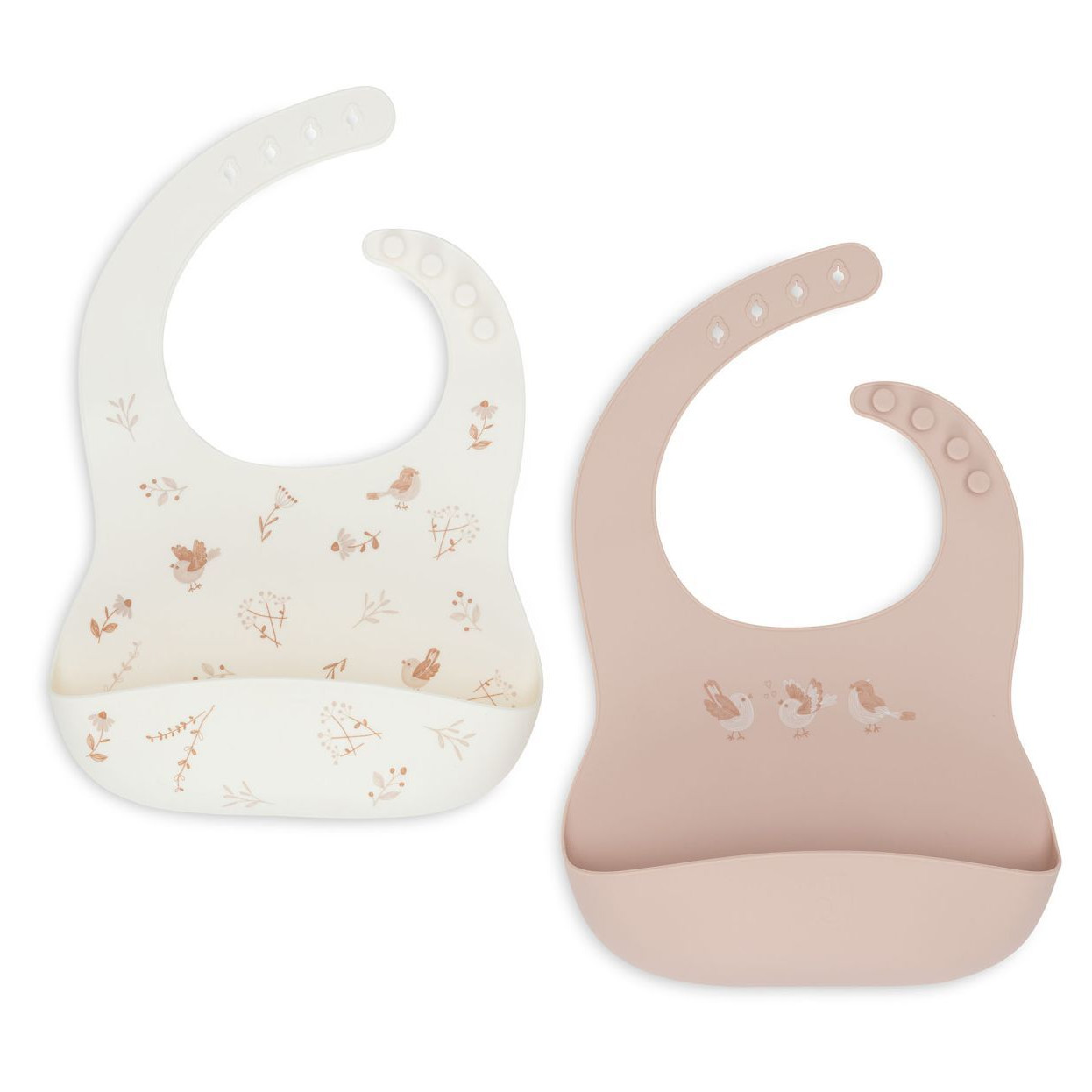 Silikon Lätzchen Lovely Birds 2er Pack